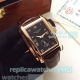 Patek Philippe Gondolo Copy Watch Rose Gold Bezel Brown Leather Strap (6)_th.jpg